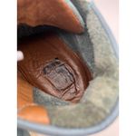 Bussola Size 41 Women's Blue Leather High Top Lace Up Side Zip Sneakers US 10 Photo 6