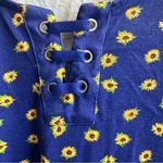 Blair Blue and Yellow Sunflower Knit Top Size 2XL Photo 3
