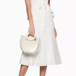 KEEPSAKE THE LABEL Midi Dress Womens Size Small Ivory White Feminine Bridal Date Photo 0