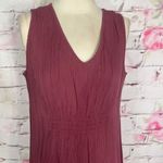 Soft Surroundings  mauve sleeveless crinkle textured ankle length maxi dress Photo 1