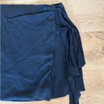 Privacy Please  - Wrap Side Tie Mini Skirt in Black Photo 1