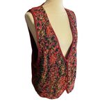 Agapo Multicolor Maroon Tailored Fit Vest Size S Photo 4