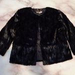 Jennifer Lopez NEW women's XS black faux fur 3/4 sleeve jacket Photo 0