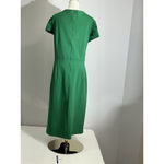 Eloquii Womans Green Square Neck Cap Sleeves Midi Dress Size 22 Photo 2