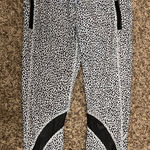 Lululemon Inspire Tight II Miss Mosaic White / Black Size 8 Ankle Length Photo 0
