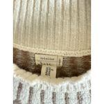 Nicole Miller  Artelier‎ Sweater Cream Fair Isle Mock Neck Women’s Size XL Photo 3