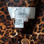 Diane's Essentials Leopard Print Blazer Jacket Size M Photo 3