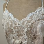 Dior Christian  Ivory Satin Lace Trim Slip Dress – Women's Designer FLAW Photo 1