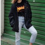 Thrasher  Magazine Black Large Orange Lettering Women’s Size L / Men’s Size M Photo 3