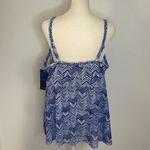 Christina swimwear tank top. Size 2X. NWT. Adjustable straps. Blue Photo 2