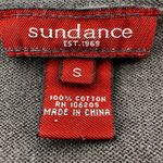 Sundance  Cardigan Cotton Sweater Front Tie Long Sleeve V Neck Roll Hem Brown S Photo 2