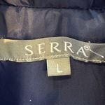 Serra  Navy Blue Quilted Zip up ladies vest. Size Large Photo 7
