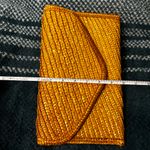 Woven Straw Clutch Tan Photo 5