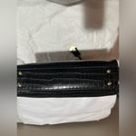 London Fog  Black Croc-Embossed Handbag Photo 3