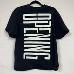 Opening Ceremony  Black & White Graphic Print Short Sleeve Sweatshirt Womens S Photo 0