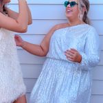 Chic Soul One Shoulder Shimmer Dress Photo 1