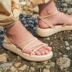 Free People  Vivienne Sandals in Beige Photo 0