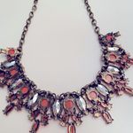 J.Crew Coral and rhinestone statement necklace Photo 5