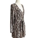 Sage The Label Women Size Large Animal Print V-Neck Dress 5-474 Photo 4