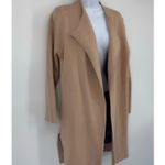 Chicwish  Womens Camel Open Front Knit Cardigan Long Sleeve Duster Photo 1