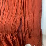 Anthropologie Thread social  strapless burnt‎ orange midi dress size 6 vacation Photo 2