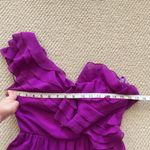 Chelsea and Violet One Shoulder Ruffle Dress Purple Size XS Formal Mini Like New Photo 4