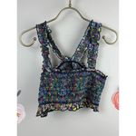 Urban Outfitters Out From Under Colorful Cropped Smocked Tank Top - Size - Large Photo 5