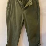 Banana Republic Olive Green Petite Cropped Pants 12P Photo 1