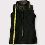 Live a Little  Black Wool Retro Vest Size Medium #220 Photo 1