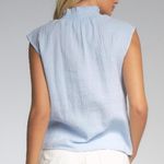 Elan  Julie Gauzy Button Down Tie Top Photo 6