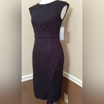 London Times NEW  Textured Black Sleeveless Side Pleated Modcloth Sheath Dress 2 Photo 1