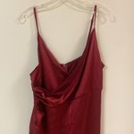 SheIn SXY Plus Solid Wrap Satin Cami Dress Photo 3