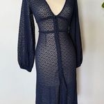 Buffalo David Bitton  | Navy Blue Eyelet Midi Dress/Cover Up Photo 0