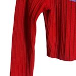 Victor Glemaud Red Purple Colorblock Cropped Cardigan Wool Sweater XS Photo 7