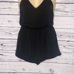 Forever 21 NWT Size S Black V-Neckline Strappy Shorts Jumpsuit Romper Photo 2
