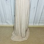 Show Me Your Mumu  Sz L Michelle Flutter Dress Gown Show Me the Ring Beaded Beige Photo 3
