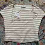 ZARA  Striped Square Neck Top Photo 1