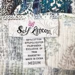 Self Esteem  Bohemian Paisley Print Crochet Detail Halter Top Size Medium Photo 5