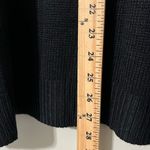 JODIFL  plus sz 1X black knit sweater drop shoulders crocheted colorful sleeves. Photo 4