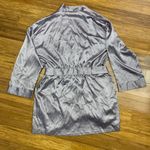 Victoria's Secret Y2K  Womens One Size Robe Purple Gray Silky Satin Kimono‎ Wrap Photo 3