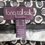 Long Tall Sally Black White Print Stretch Dress Pants Women's 16 Tall Photo 4
