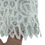 Erin Featherston Crochet Lace Mini Dress White Bridal Size 2 Photo 8