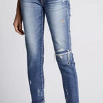 Moussy Vintage Lenwood Ankle Distressed‎ Blue Skinny Jeans Size 27 Designer Photo 0