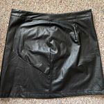 SheIn Black Faux Leather Skirt Photo 0