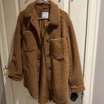 Old Navy  Women's (M) Sherpa Shirt Jacket Shacket Photo 6
