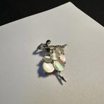 Ballet Dancer Gold Tone Brooch Pin Dancing Photo 6