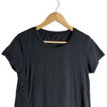AllSaints Arie Black Ruched Oversized Drawstring Crewneck Tee Size XS Photo 1
