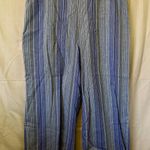 Coldwater Creek Linen Blend Striped Pants Size 1X Photo 9