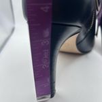 Michael Kors Ankle Boot Zip Heels Bootie Black Leather Photo 9