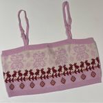 Free People  Intimately Falling For You Bralette Top in Pink Candy Combo‎ Size XL Photo 3